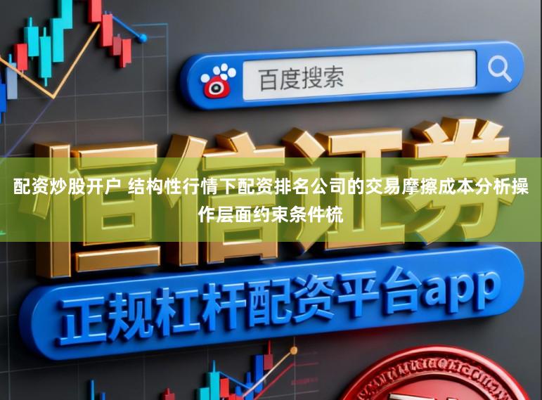 配资炒股开户 结构性行情下配资排名公司的交易摩擦成本分析操作层面约束条件梳